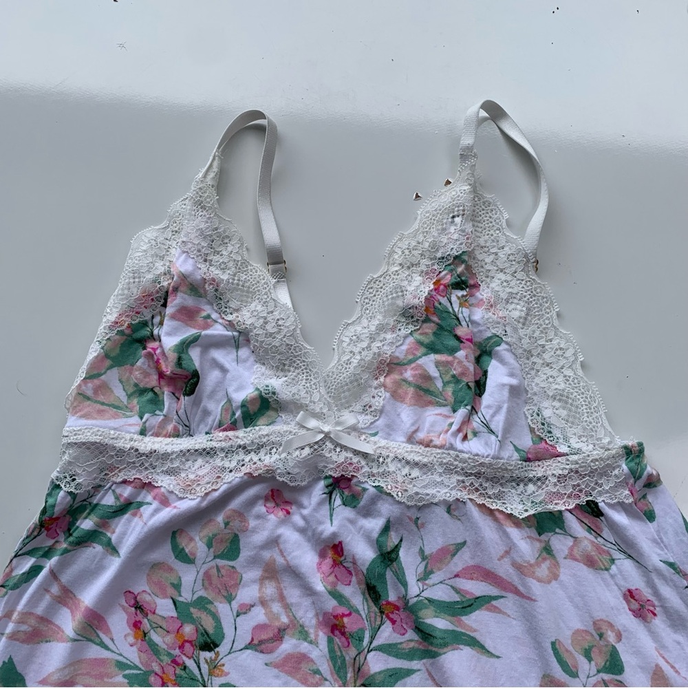 DAISY FUENTES INTIMATES Womens Lace Trim Chemise Size S Stretch Fabric - Picture 4 of 9